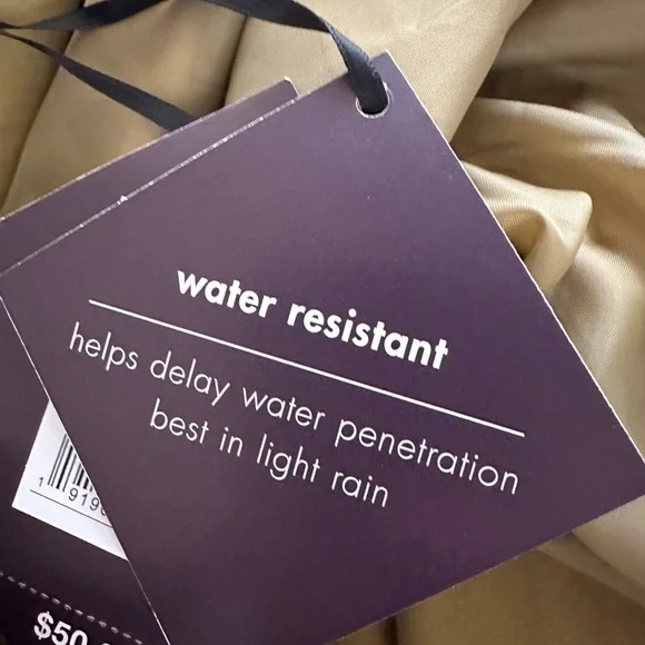 NWT Ava & Viv Light Olive Rain Resistant Coat 3X - Picture 4 of 7